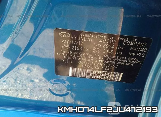 KMHD74LF2JU472193 фото 10