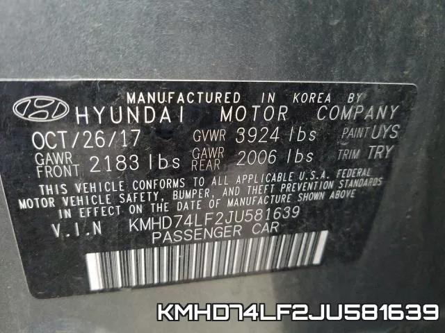 KMHD74LF2JU581639 фото 2
