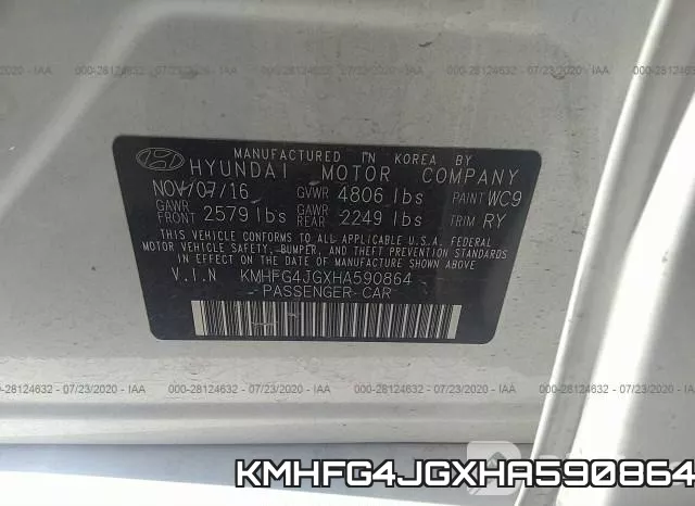 KMHFG4JGXHA590864 фото 10