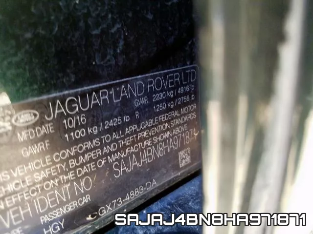 SAJAJ4BN8HA971871 фото 2
