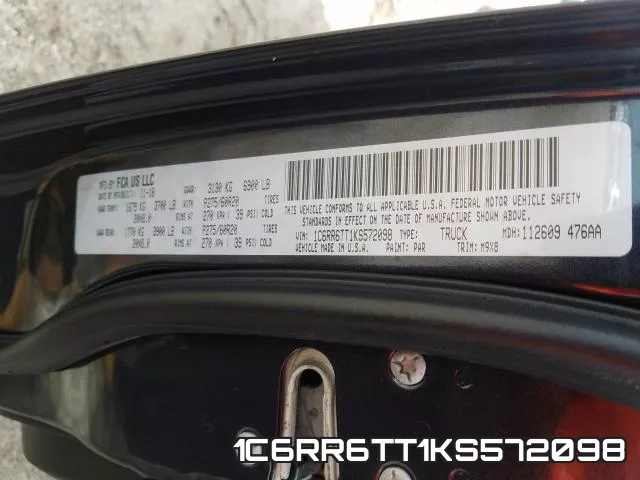 1C6RR6TT1KS572098 фото 2