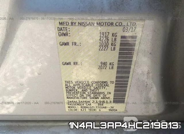 1N4AL3AP4HC219813 фото 10