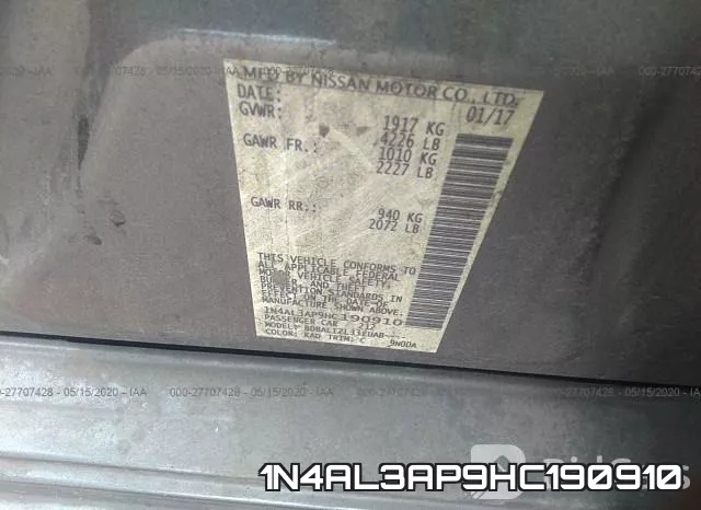 1N4AL3AP9HC190910 фото 10