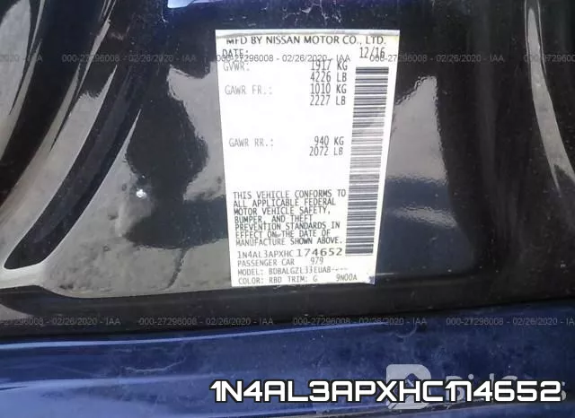 1N4AL3APXHC174652 фото 10