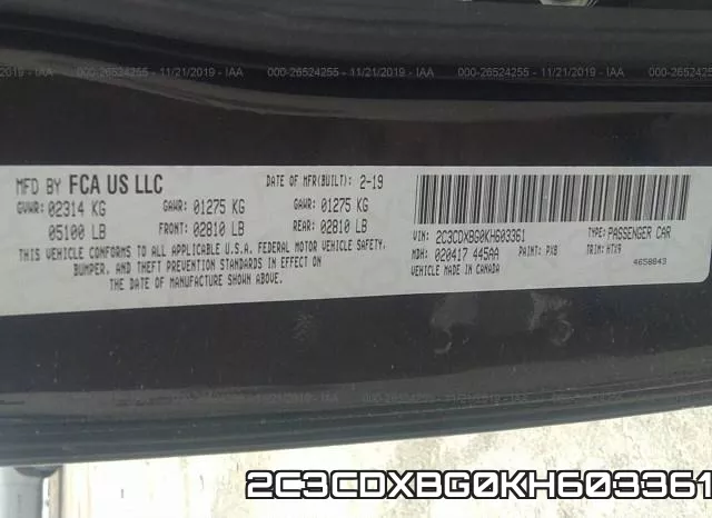 2C3CDXBG0KH603361 фото 10