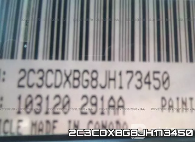 2C3CDXBG8JH173450 фото 10
