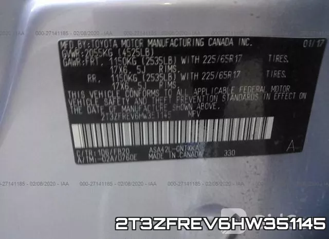 2T3ZFREV6HW351145 фото 10