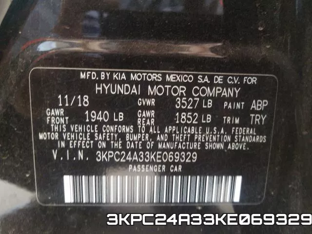 3KPC24A33KE069329 фото 2