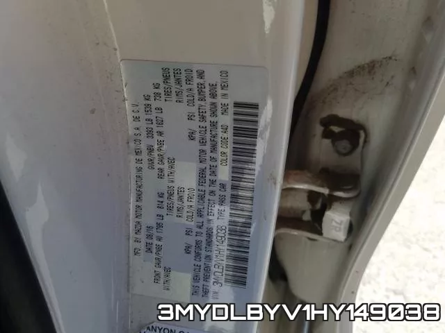 3MYDLBYV1HY149038 фото 2