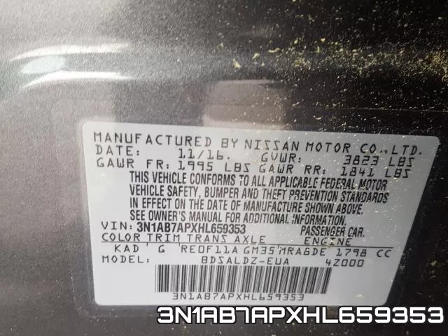 3N1AB7APXHL659353 фото 2