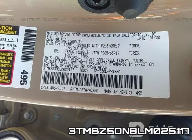 3TMBZ5DN8LM025117 фото 10