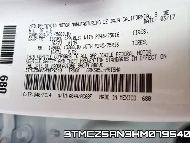 3TMCZ5AN3HM079540 фото 2