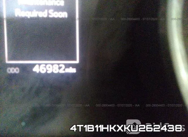 4T1B11HKXKU262438 фото 8