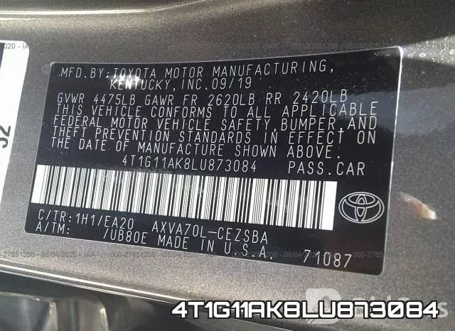 4T1G11AK8LU873084 фото 10