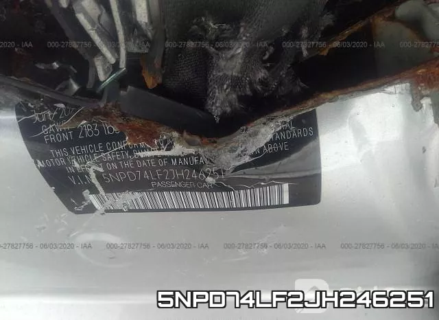 5NPD74LF2JH246251 фото 10