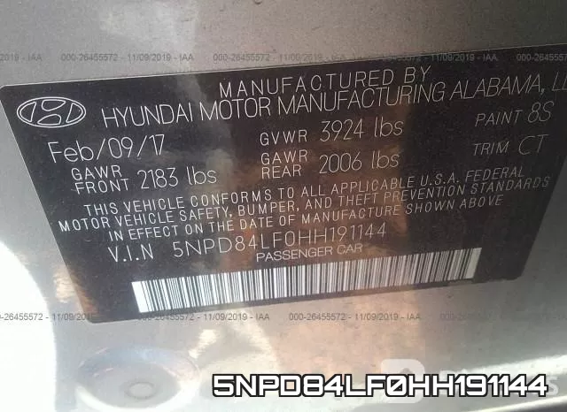5NPD84LF0HH191144 фото 10