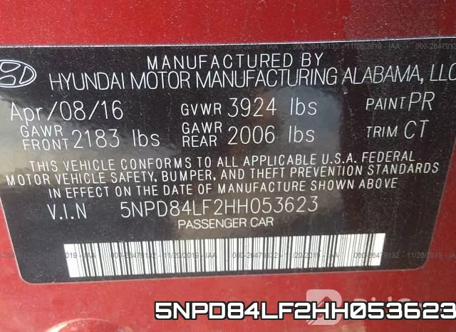 5NPD84LF2HH053623 фото 10