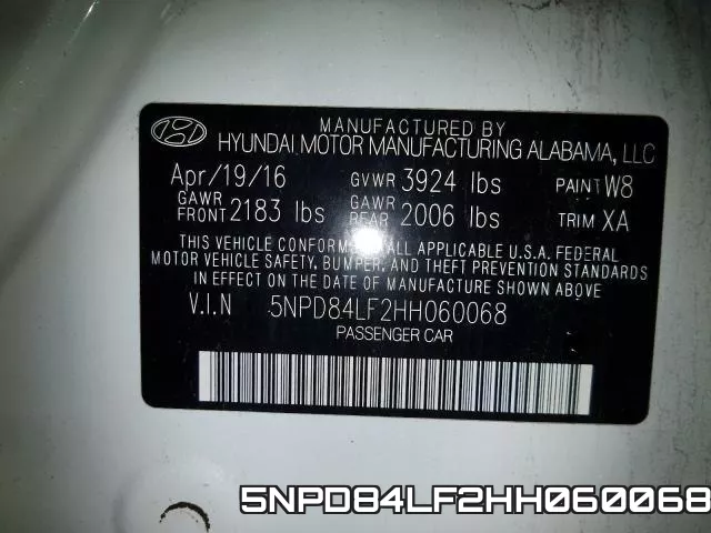 5NPD84LF2HH060068 фото 2