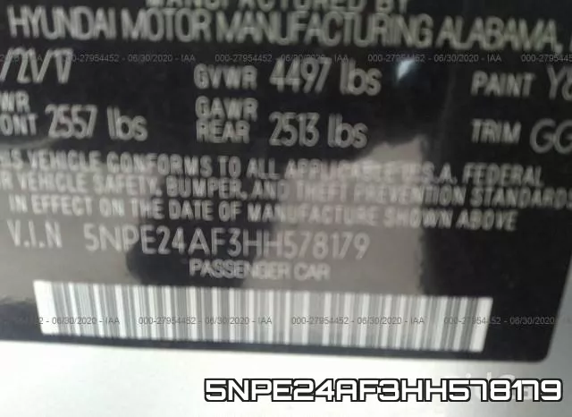 5NPE24AF3HH578179 фото 10