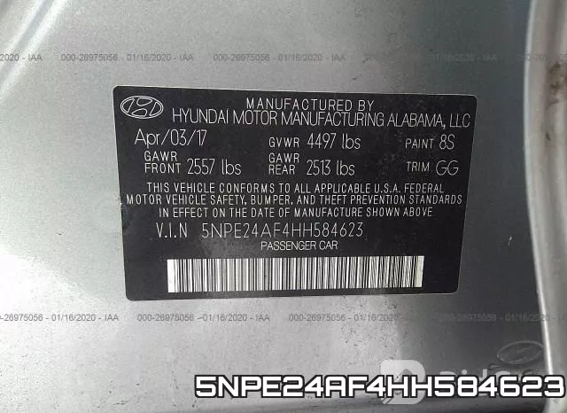 5NPE24AF4HH584623 фото 10