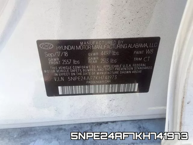 5NPE24AF7KH741973 фото 2