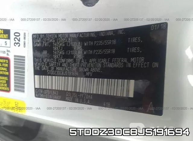 5TDDZ3DC8JS191694 фото 10
