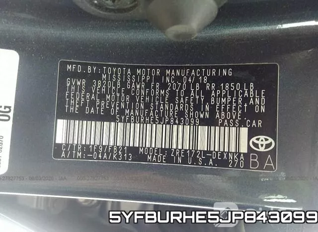5YFBURHE5JP843099 фото 10