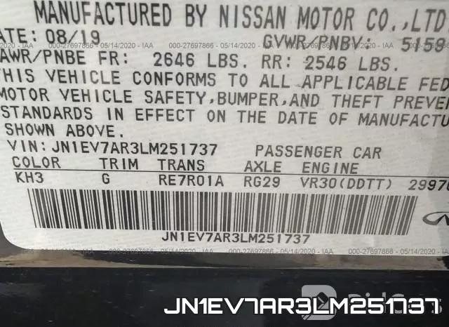 JN1EV7AR3LM251737 фото 10