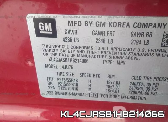 KL4CJASB1HB214066 фото 10