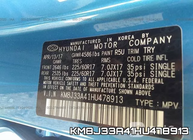 KM8J33A41HU478913 фото 10