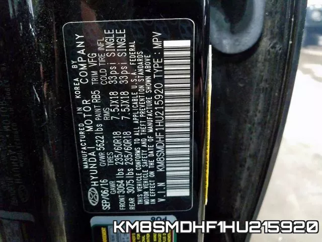 KM8SMDHF1HU215920 фото 2
