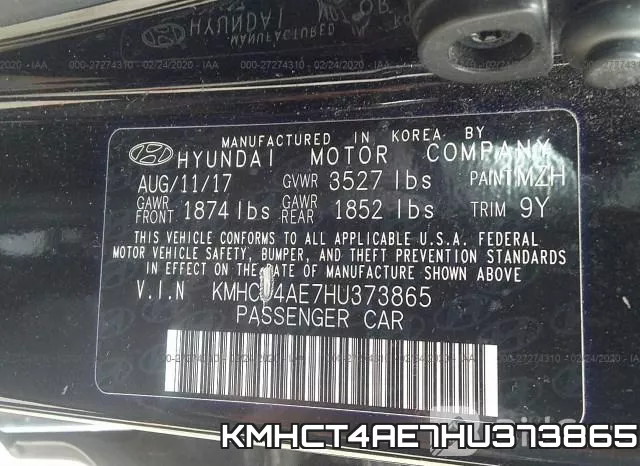 KMHCT4AE7HU373865 фото 9