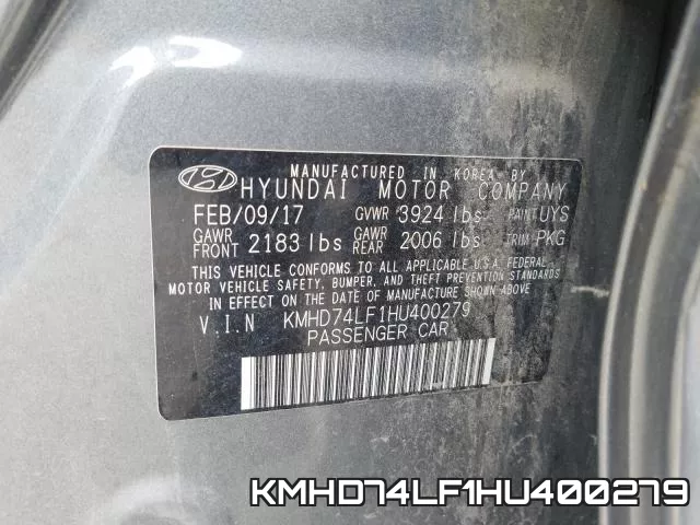 KMHD74LF1HU400279 фото 2