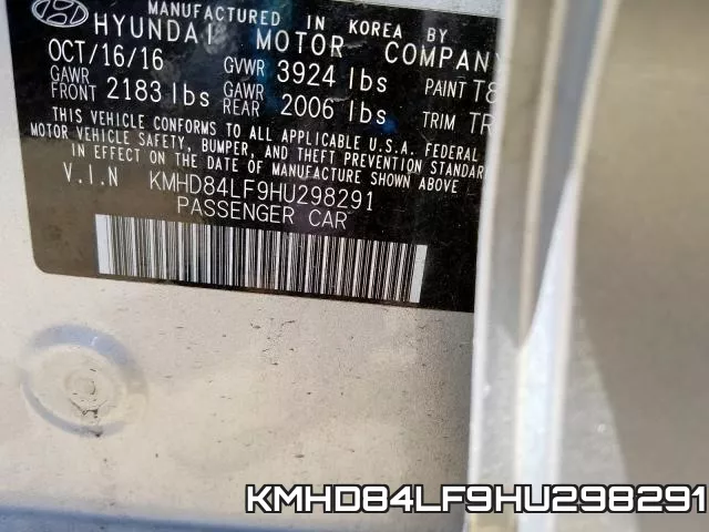 KMHD84LF9HU298291 фото 2