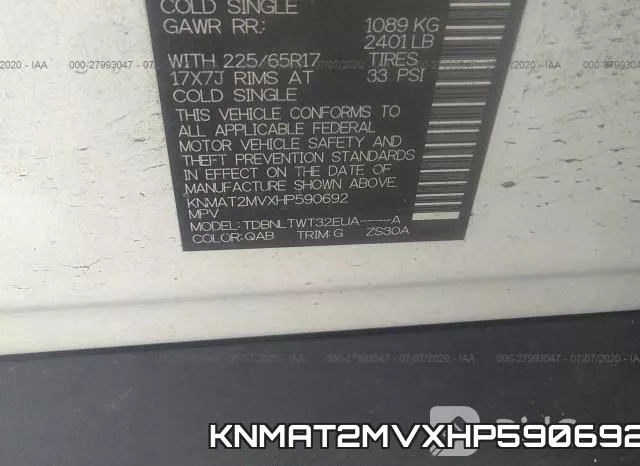 KNMAT2MVXHP590692 фото 10