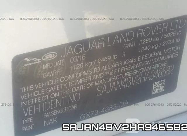 SAJAN4BV2HA946582 фото 10