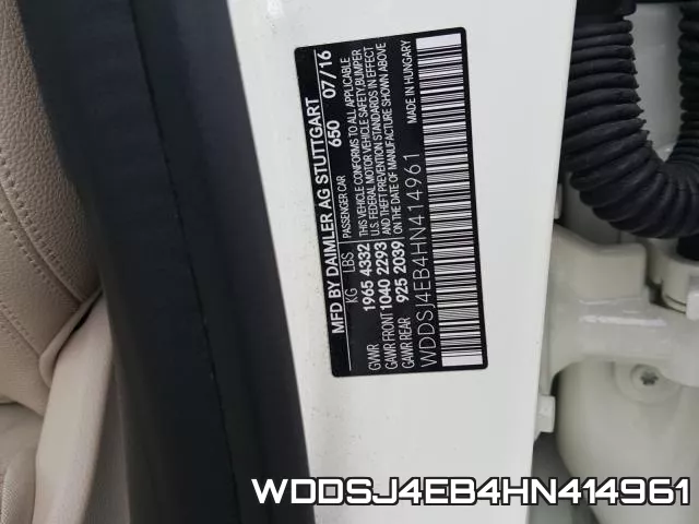 WDDSJ4EB4HN414961 фото 2