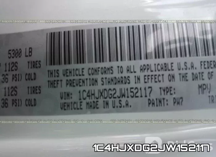 1C4HJXDG2JW152117 фото 10