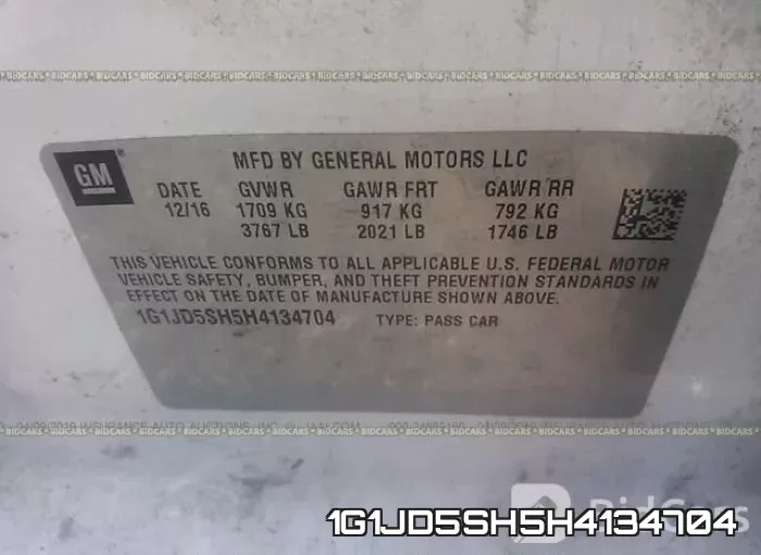 1G1JD5SH5H4134704 фото 10