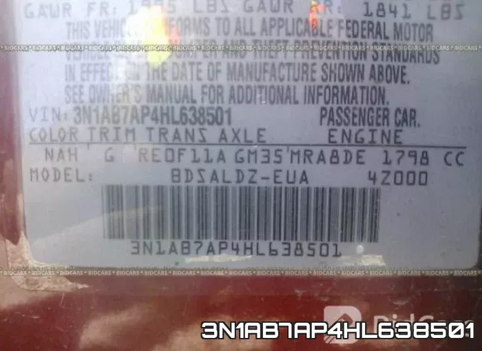 3N1AB7AP4HL638501 фото 10
