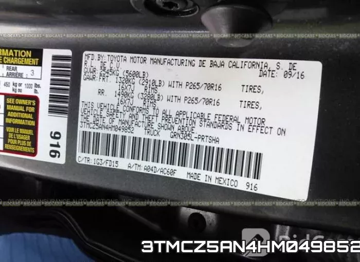 3TMCZ5AN4HM049852 фото 10