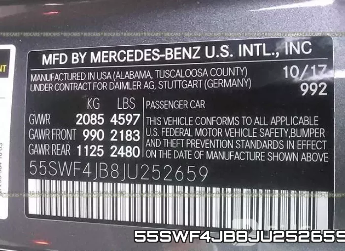55SWF4JB8JU252659 фото 10