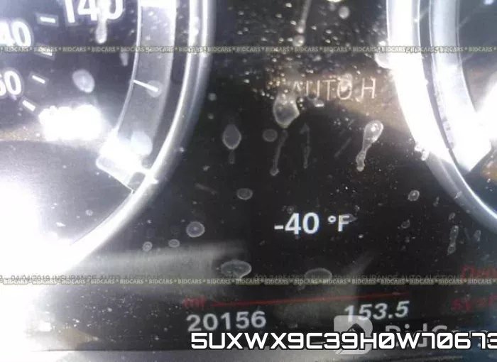 5UXWX9C39H0W70673 фото 8