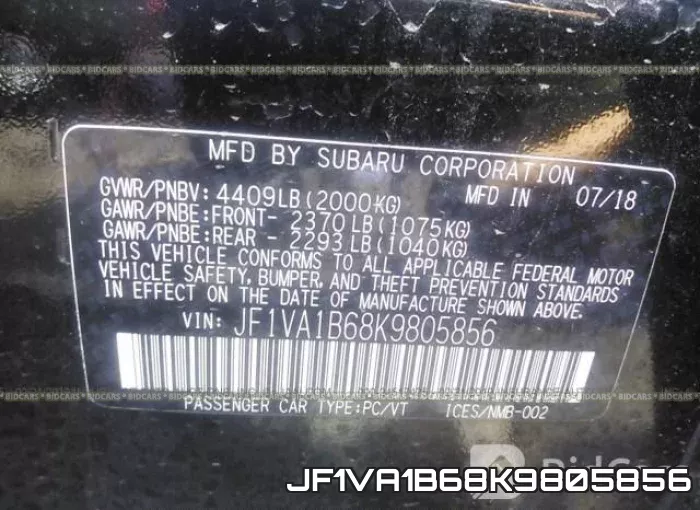 JF1VA1B68K9805856 фото 10