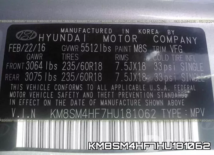KM8SM4HF7HU181062 фото 10