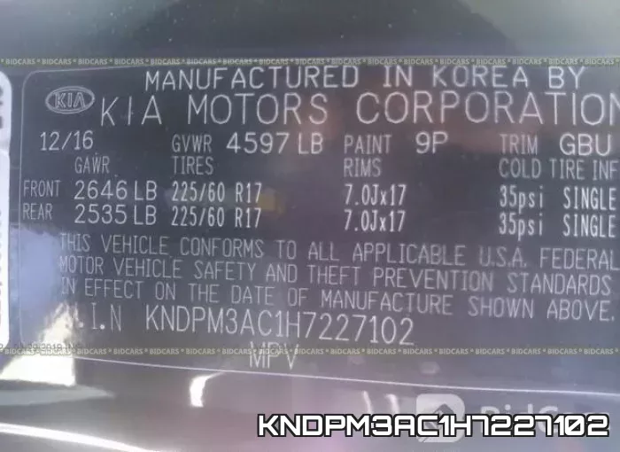 KNDPM3AC1H7227102 фото 10