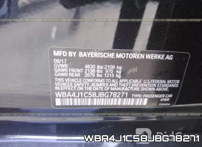 WBA4J1C58JBG78271 фото 10