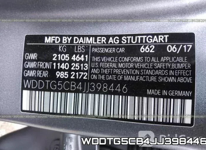 WDDTG5CB4JJ398446 фото 10