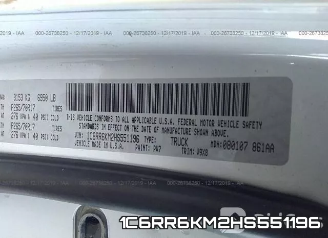 1C6RR6KM2HS551196 фото 10