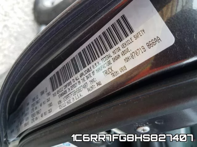 1C6RR7FG8HS827407 фото 2